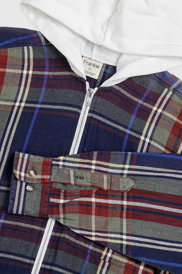 Frankie Unisex Rework Hooded Flannel - S