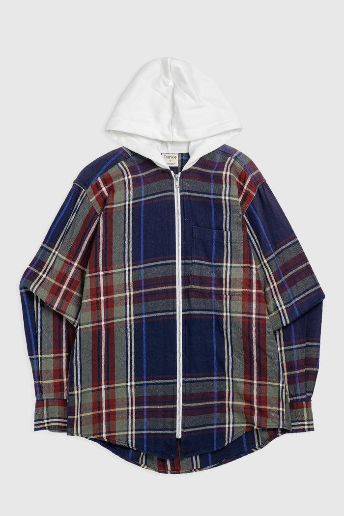 frankie Unisex Rework Hooded Flannel - S