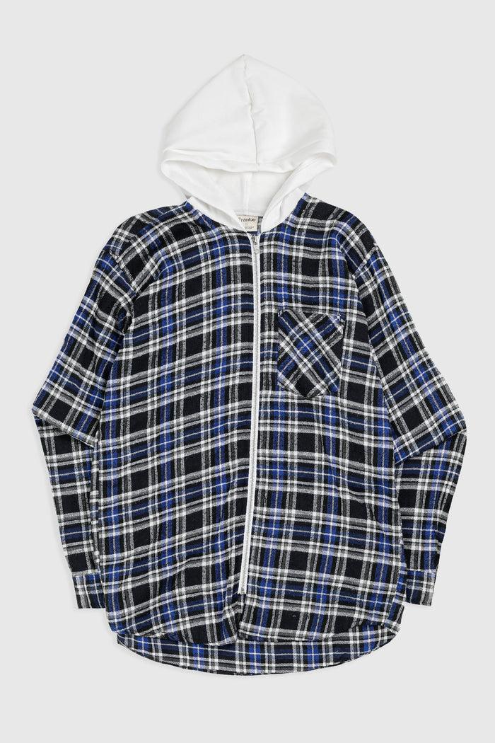 frankie Unisex Rework Hooded Flannel - S