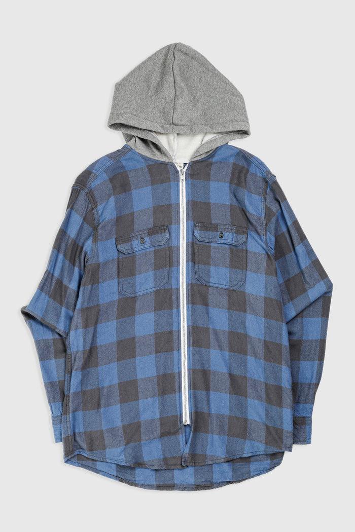 frankie Unisex Rework Hooded Flannel - S