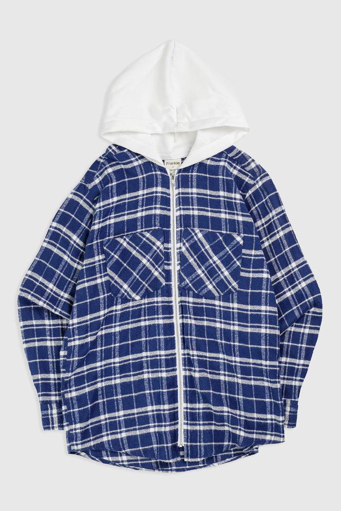 frankie Unisex Rework Hooded Flannel - S