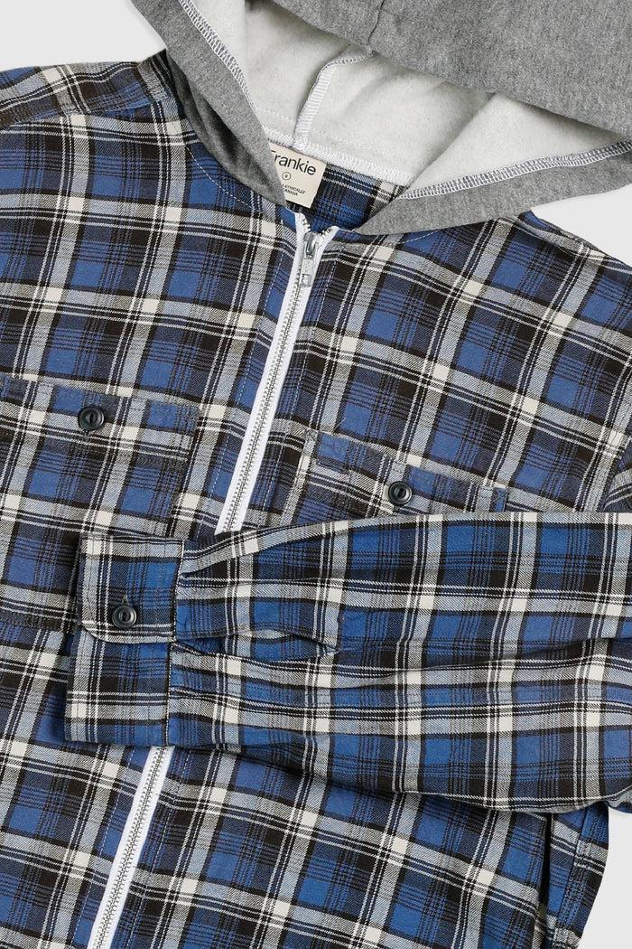 Frankie Unisex Rework Hooded Flannel - S