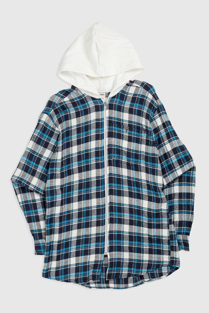 frankie Unisex Rework Hooded Flannel - S