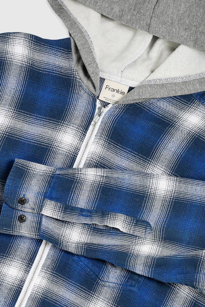 Frankie Unisex Rework Hooded Flannel - S