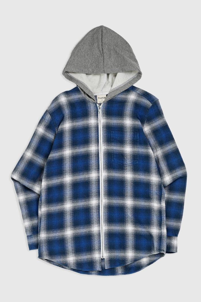frankie Unisex Rework Hooded Flannel - S