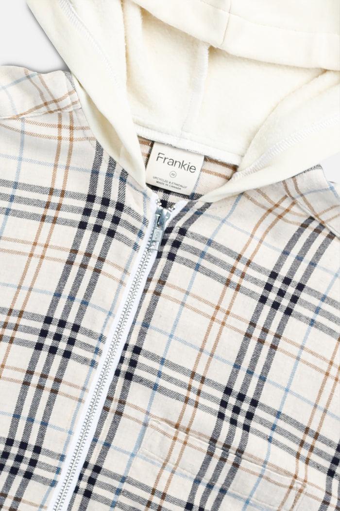 Frankie Unisex Rework Hooded Flannel - XS