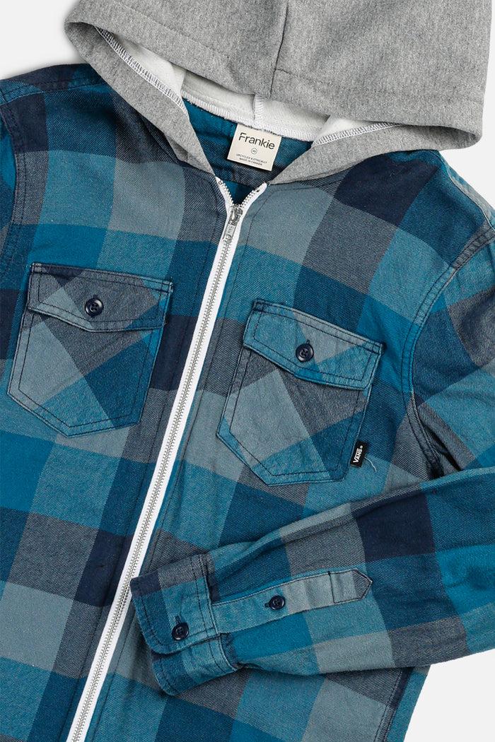 Frankie Unisex Rework Hooded Flannel - XS