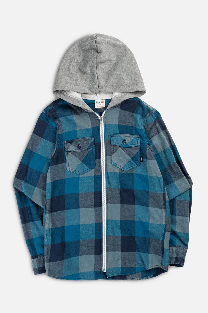 frankie Unisex Rework Hooded Flannel - XS