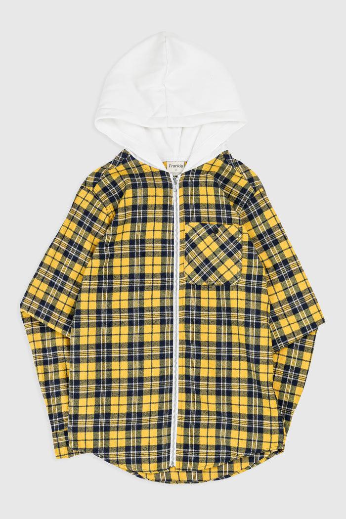 frankie Unisex Rework Hooded Flannel - XS