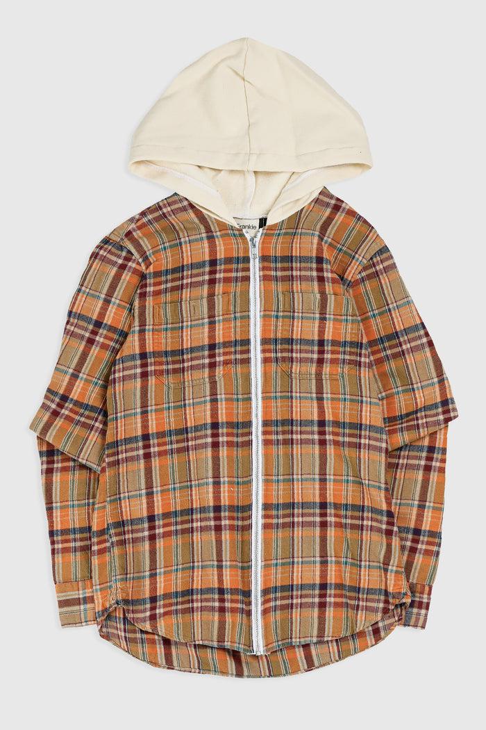 frankie Unisex Rework Hooded Flannel - XS