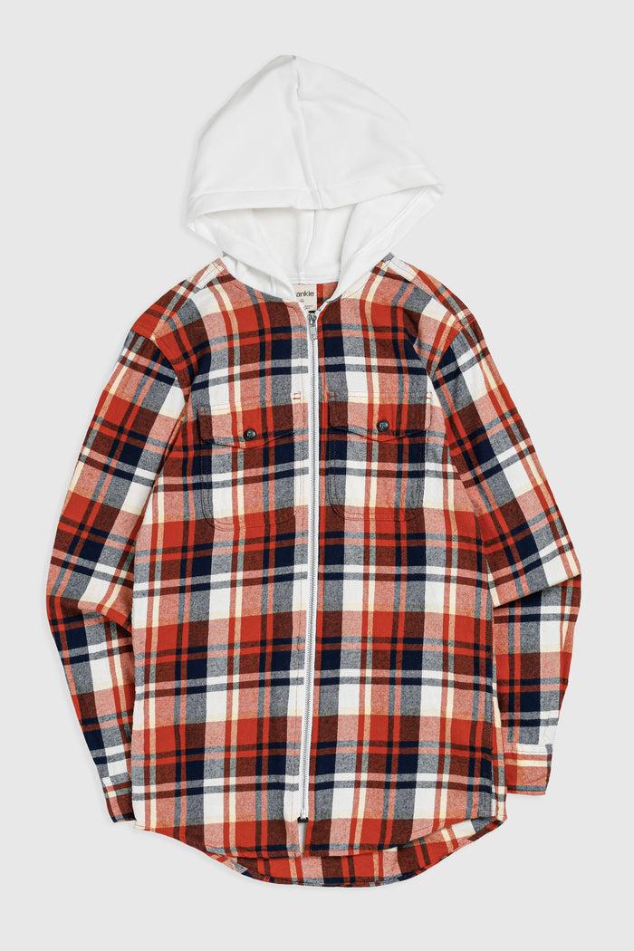 frankie Unisex Rework Hooded Flannel - XS