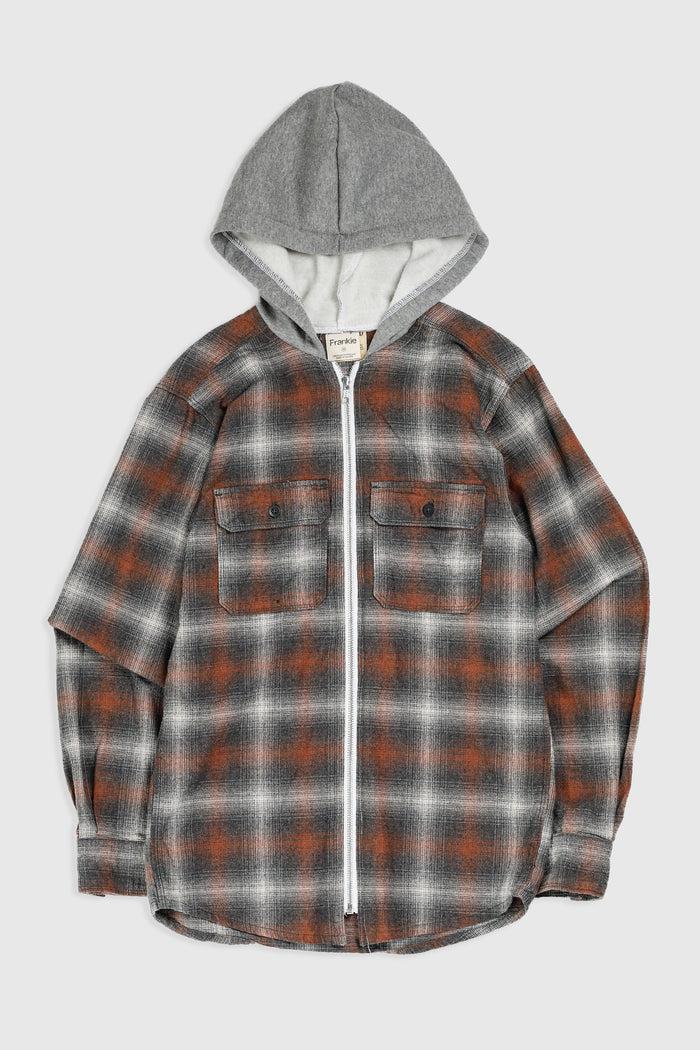 frankie Unisex Rework Hooded Flannel - XS