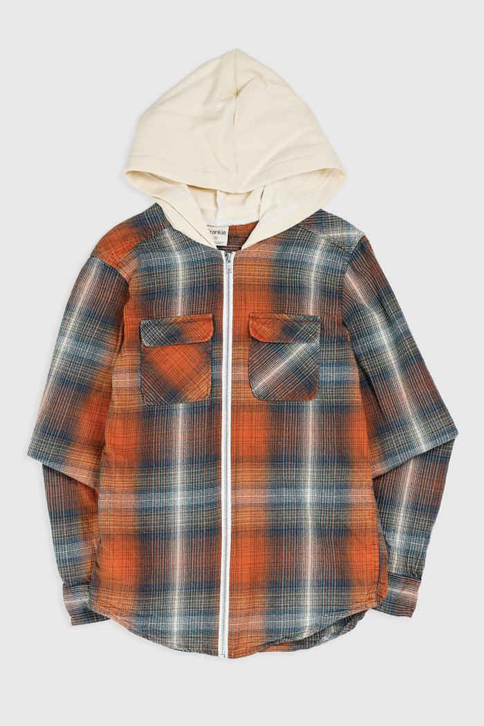 frankie Unisex Rework Hooded Flannel - XS