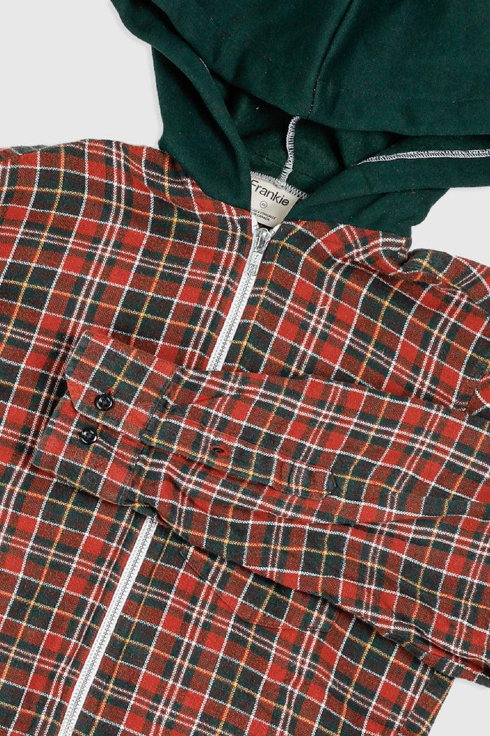 Frankie Unisex Rework Hooded Flannel - XS