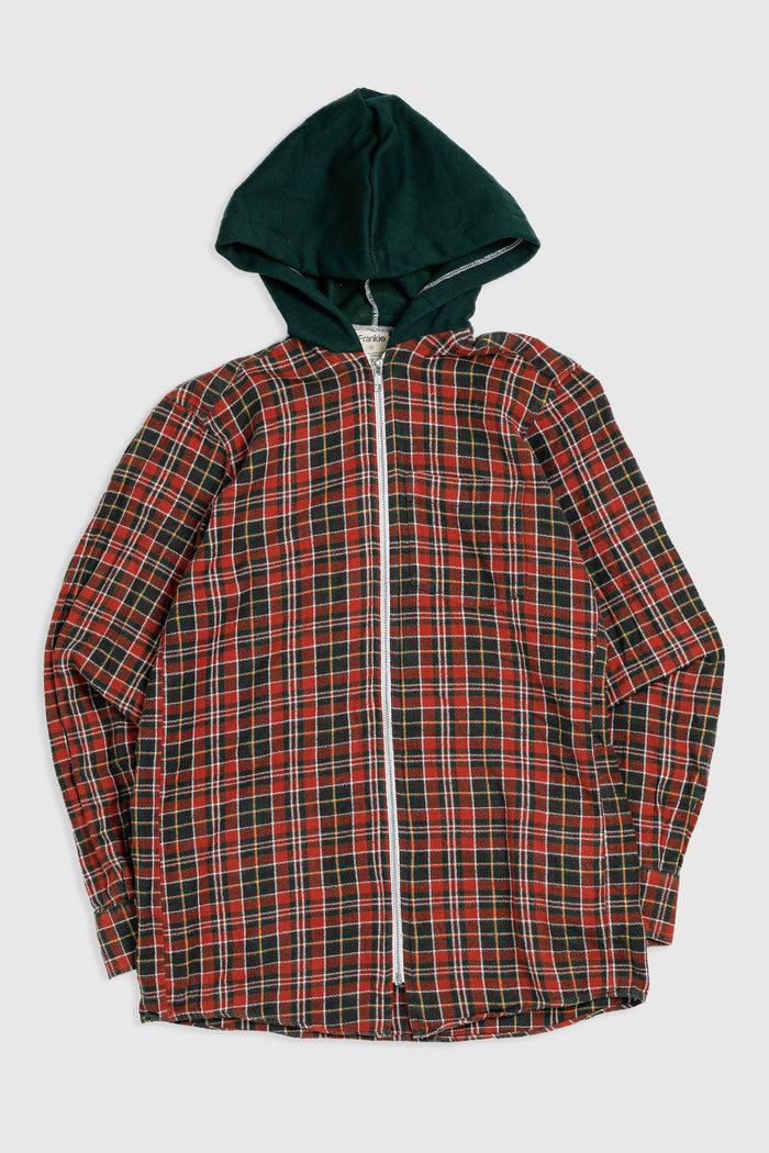 frankie Unisex Rework Hooded Flannel - XS