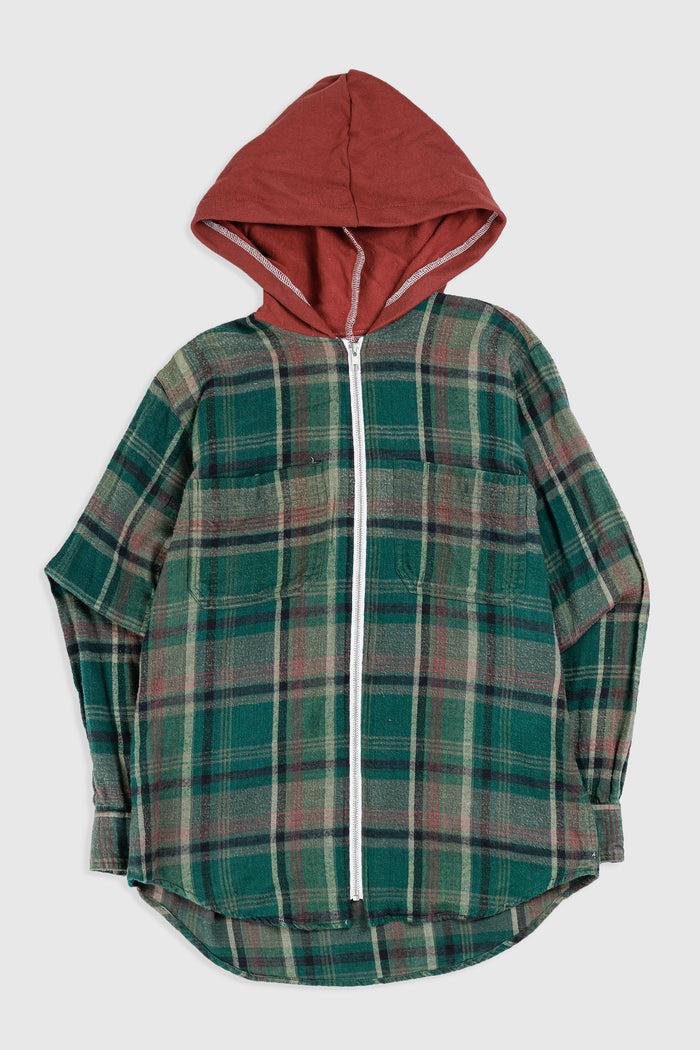 frankie Unisex Rework Hooded Flannel - XS