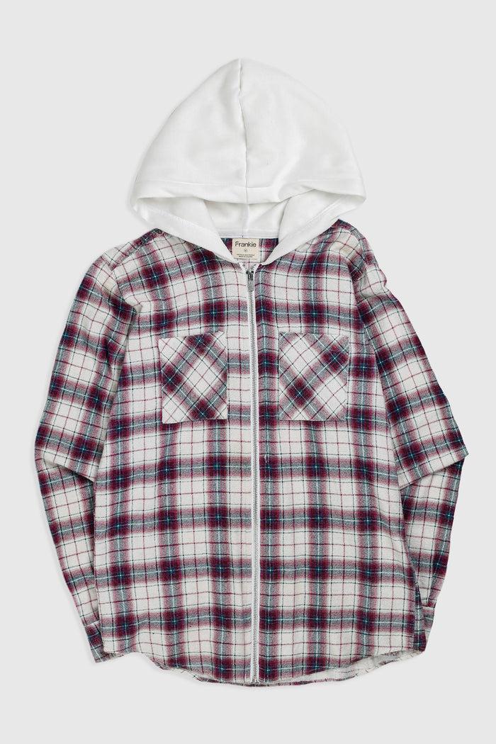 frankie Unisex Rework Hooded Flannel - XS