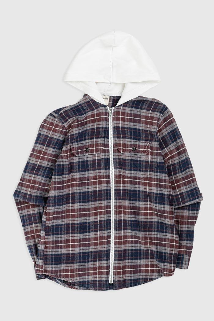 frankie Unisex Rework Hooded Flannel - XS