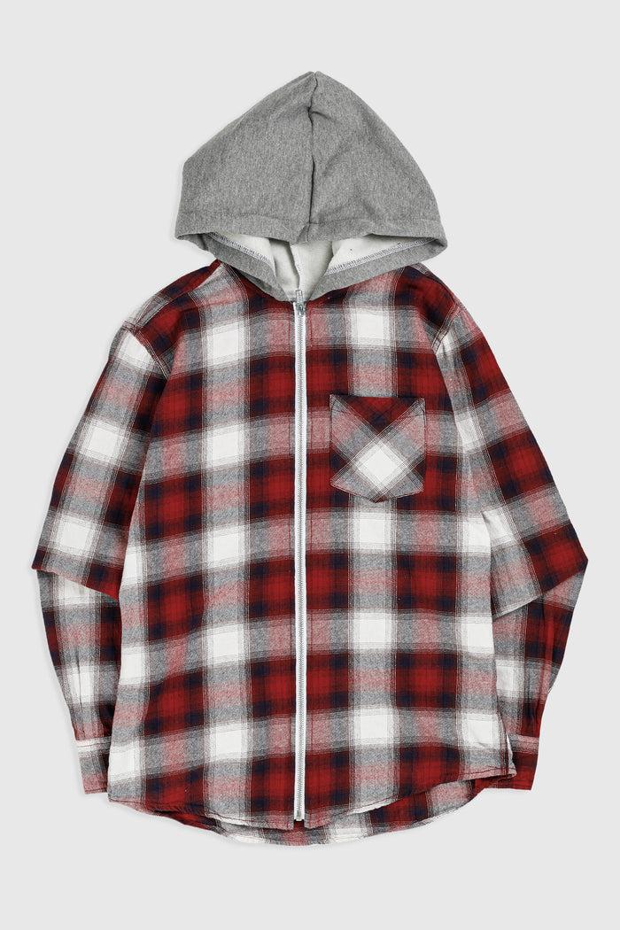 frankie Unisex Rework Hooded Flannel - XS
