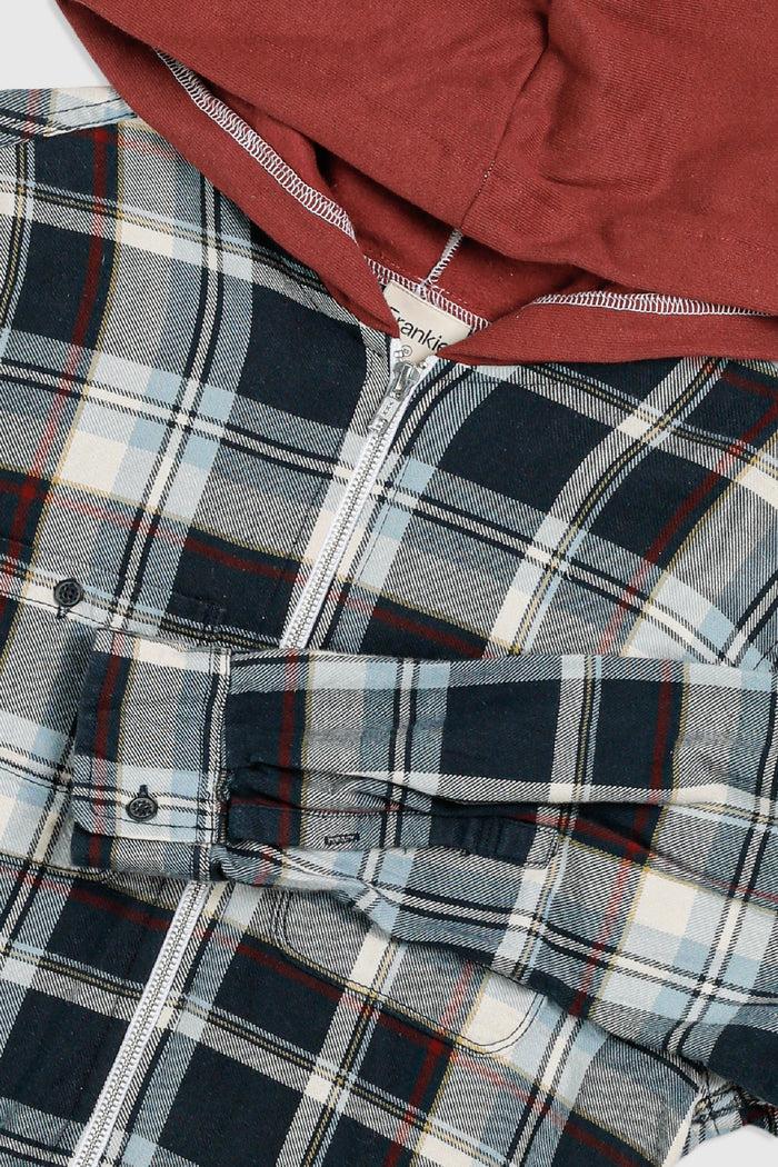 Frankie Unisex Rework Hooded Flannel - XS