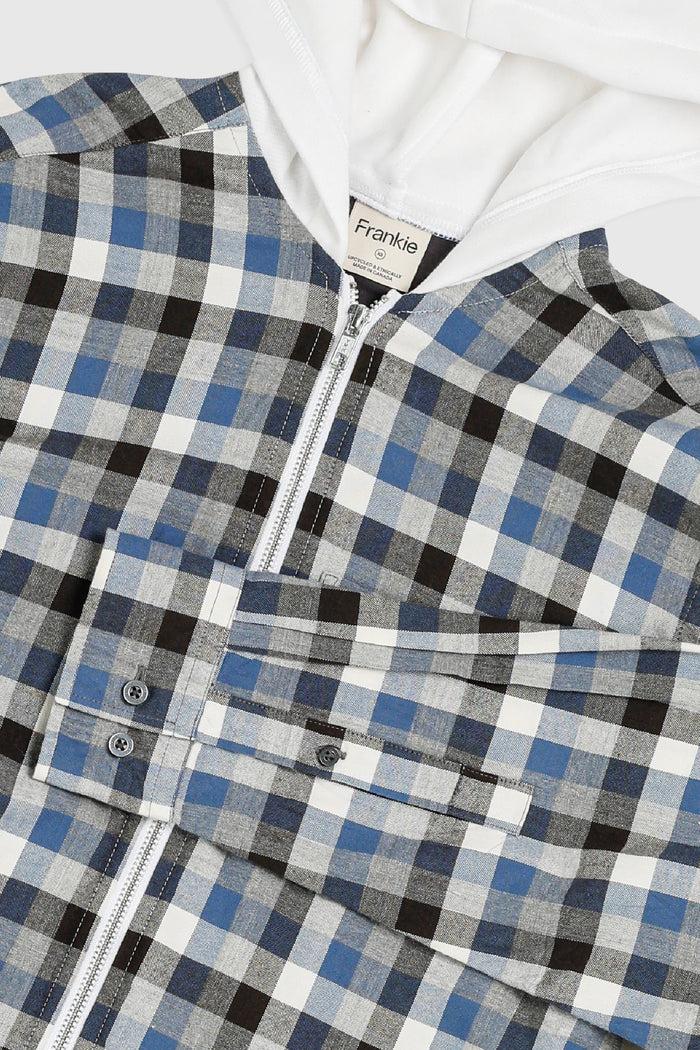Frankie Unisex Rework Hooded Flannel - XS