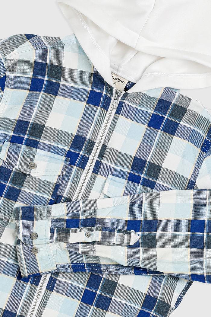 Frankie Unisex Rework Hooded Flannel - XS