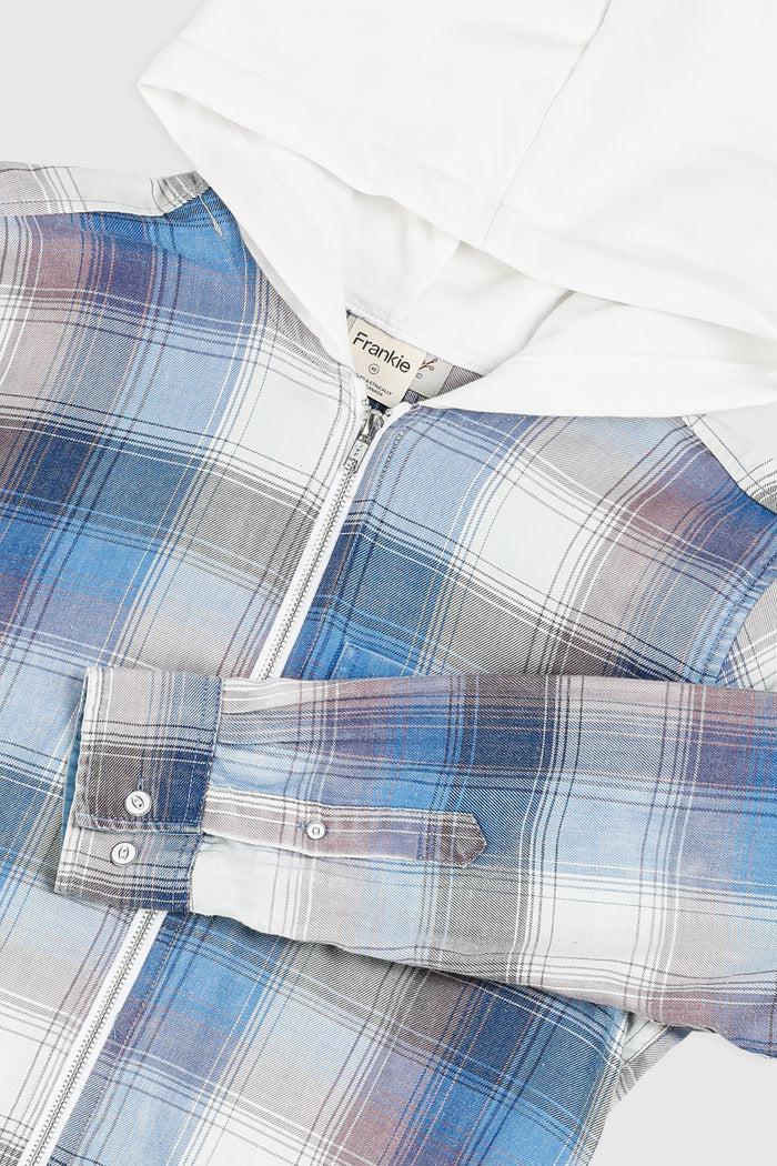 Frankie Unisex Rework Hooded Flannel - XS