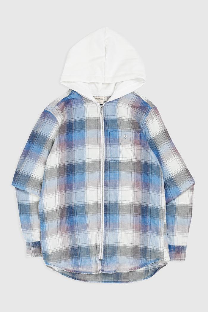 frankie Unisex Rework Hooded Flannel - XS