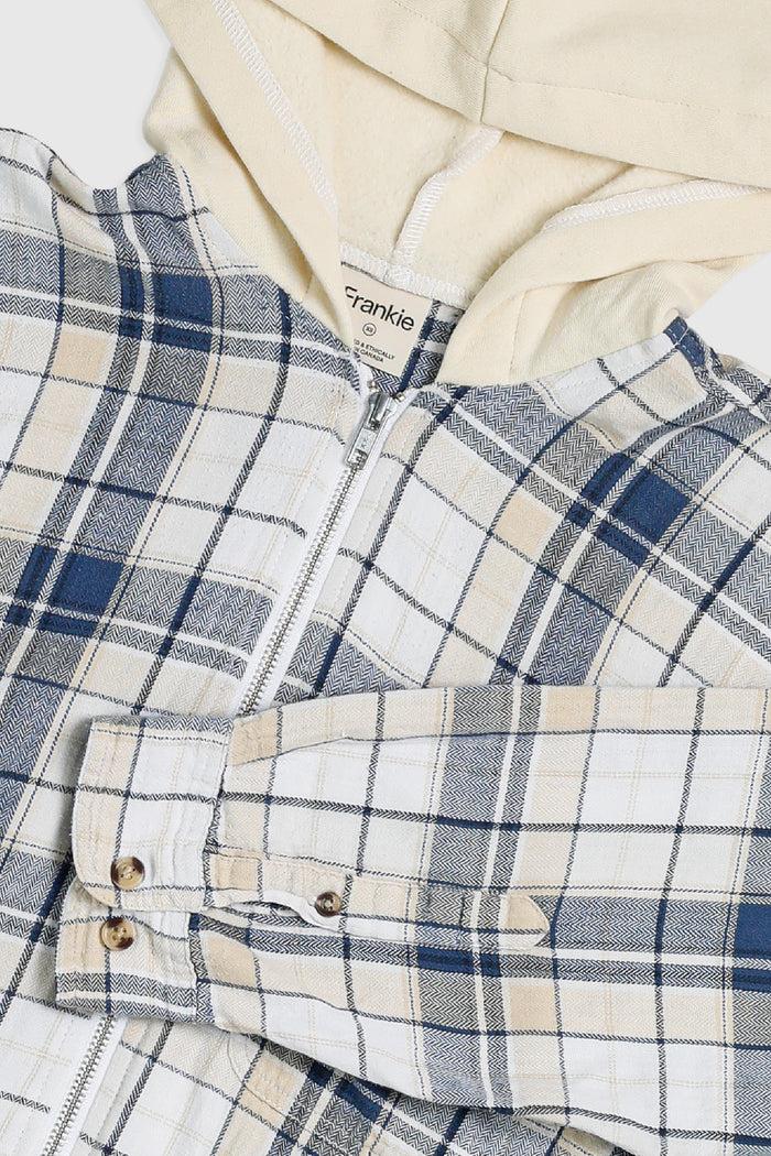 Frankie Unisex Rework Hooded Flannel - XS