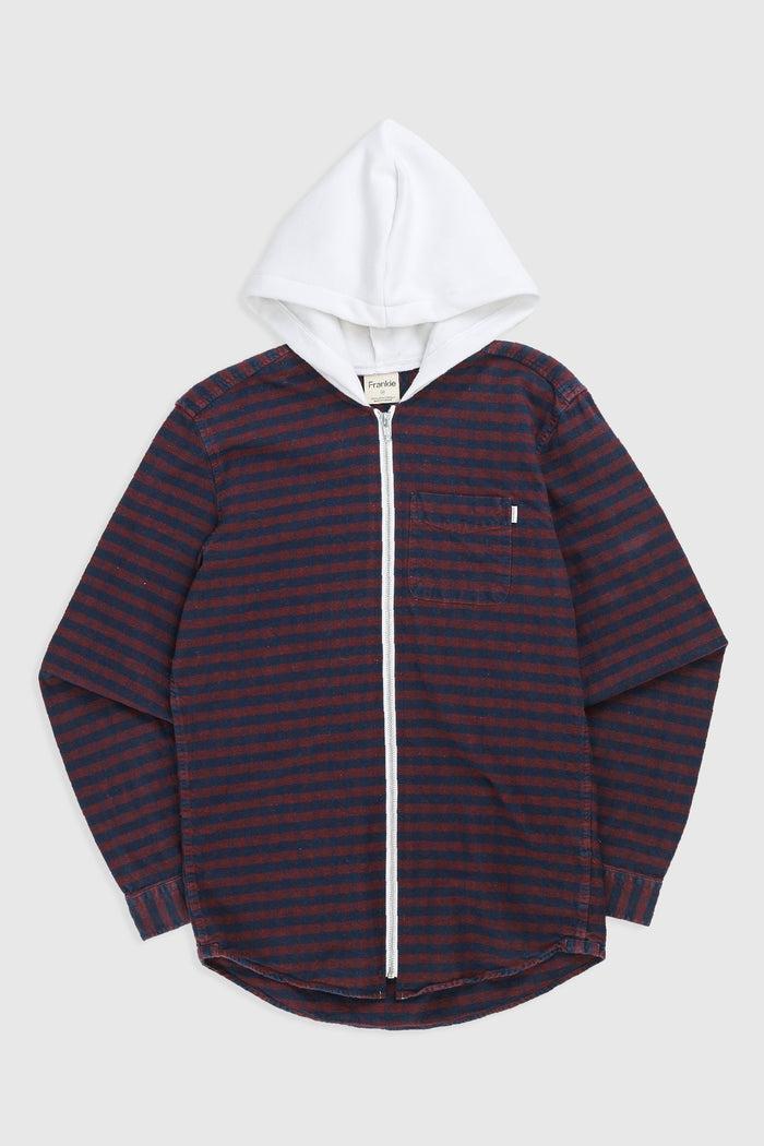 Frankie Unisex Rework Hooded Flannel - XS