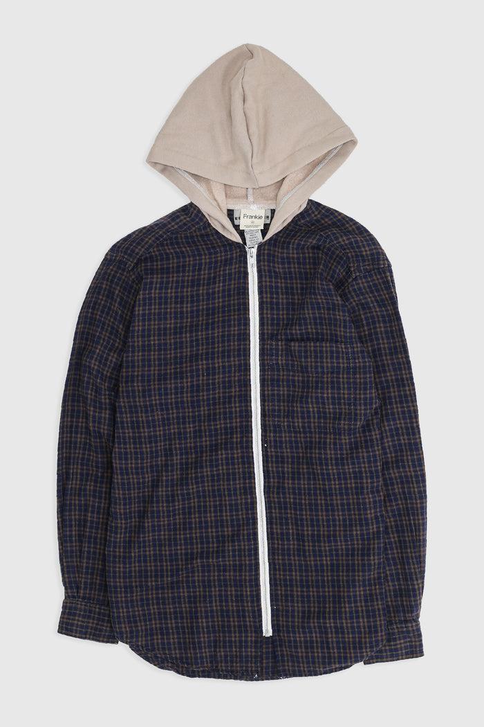 frankie Unisex Rework Hooded Flannel - XS