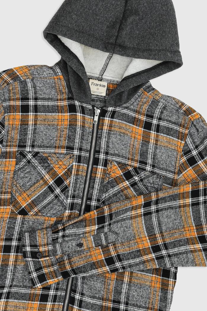 Frankie Unisex Rework Hooded Flannel - XS