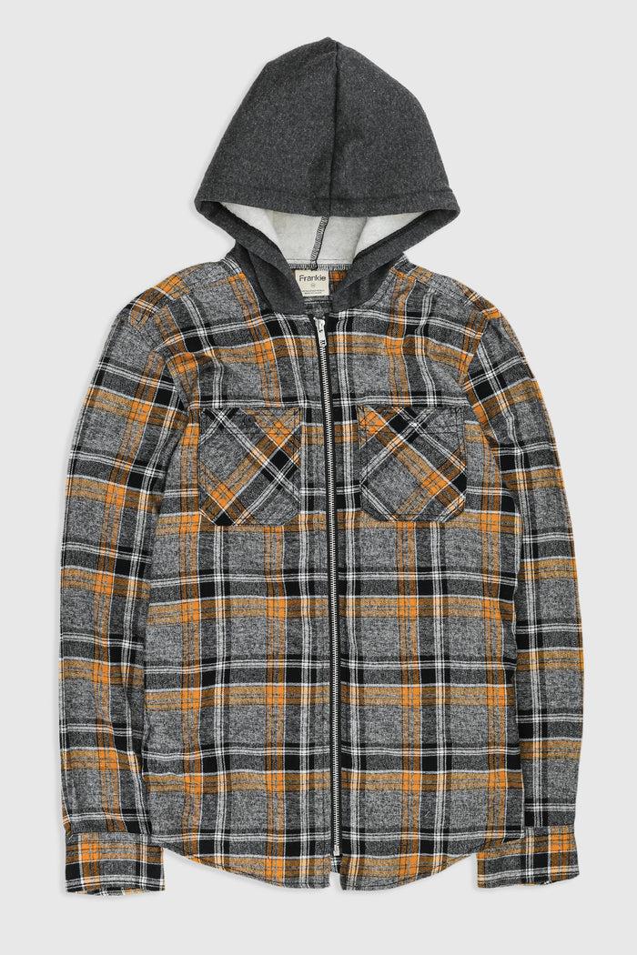 frankie Unisex Rework Hooded Flannel - XS