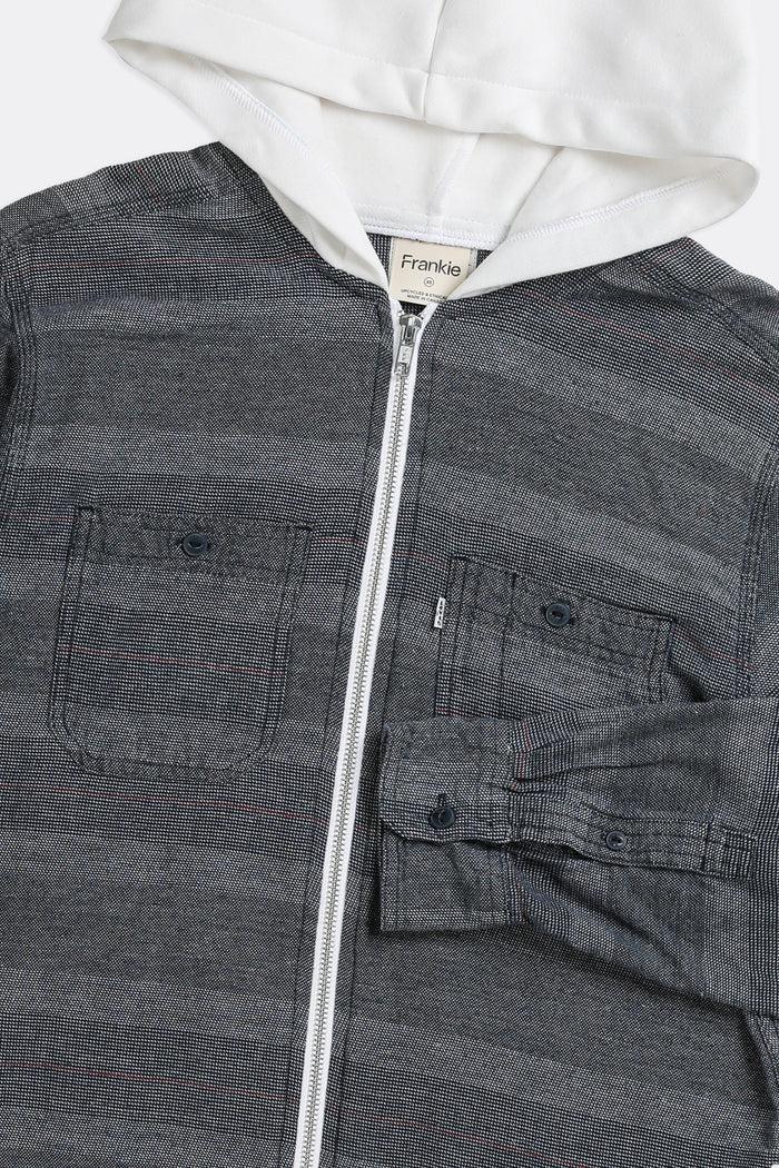 Frankie Unisex Rework Hooded Flannel - XS