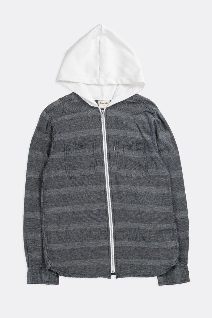 frankie Unisex Rework Hooded Flannel - XS