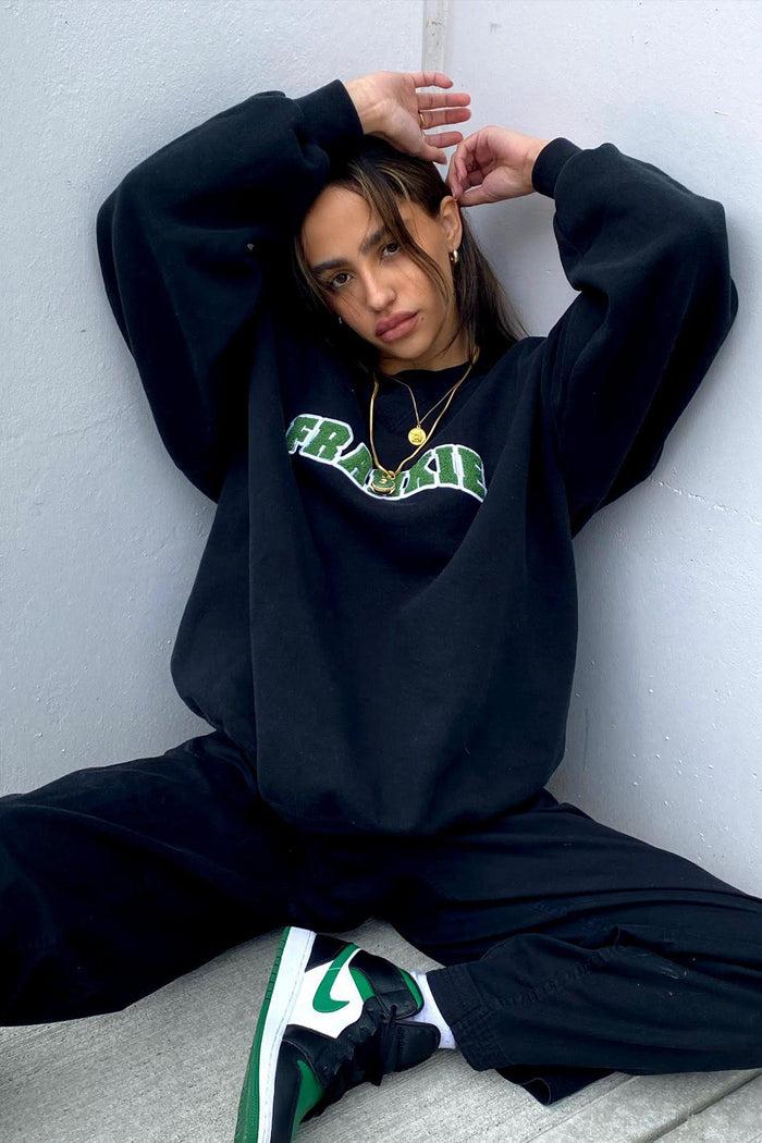 frankie Frankie Upcycled Varsity Sweatshirt - XS S M L XL XXL