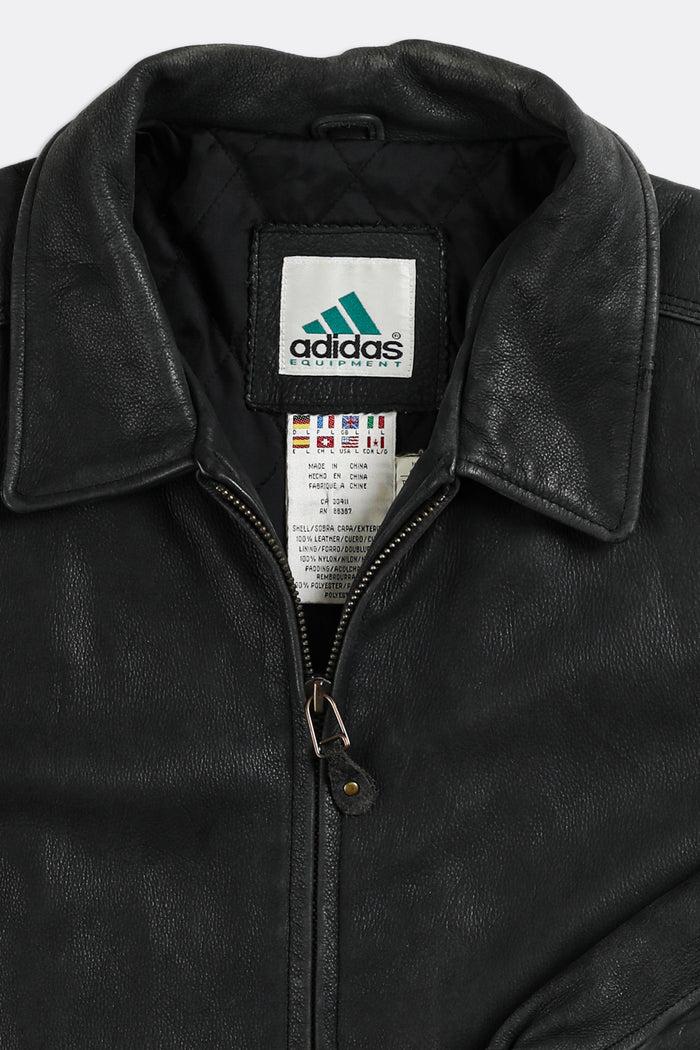 Frankie Vintage Adidas Leather Jacket - L