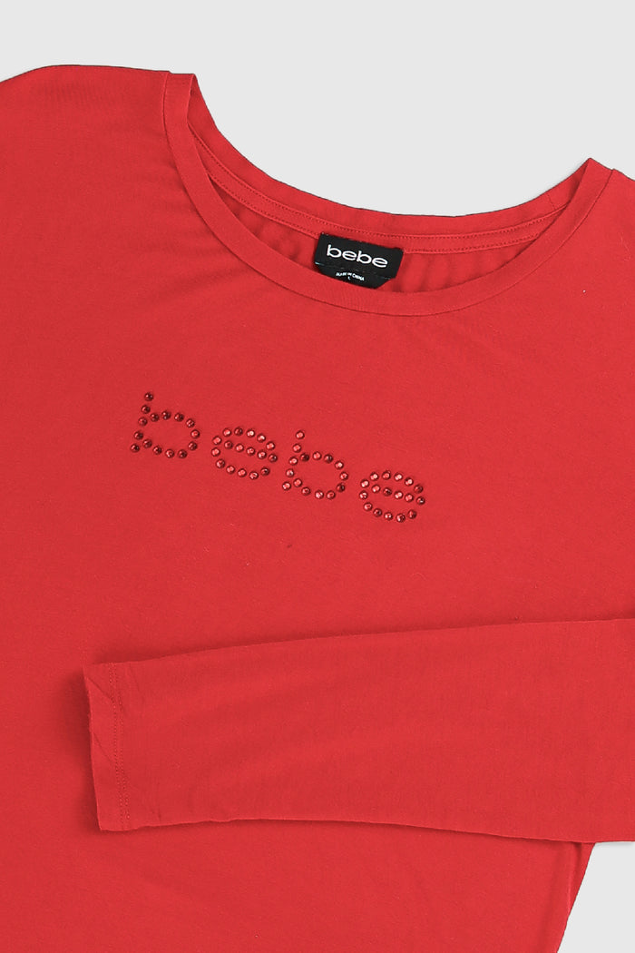 Frankie Vintage Bebe Rhinestone Tee - L