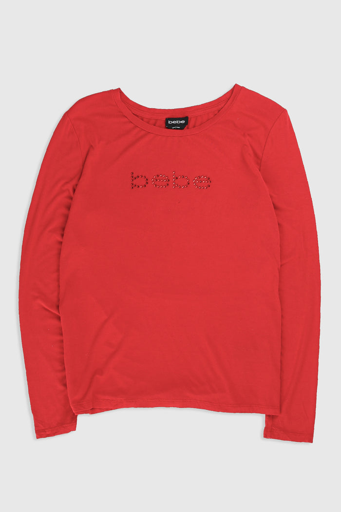 frankie Vintage Bebe Rhinestone Tee - L