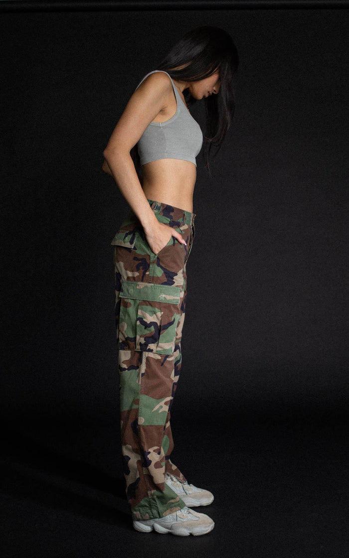 Frankie Vintage Camo Woodland Pants - XS L XL