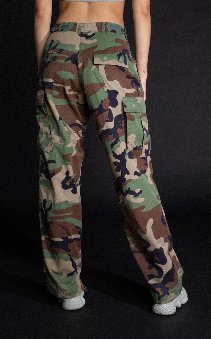 Frankie Vintage Camo Woodland Pants - XS L XL