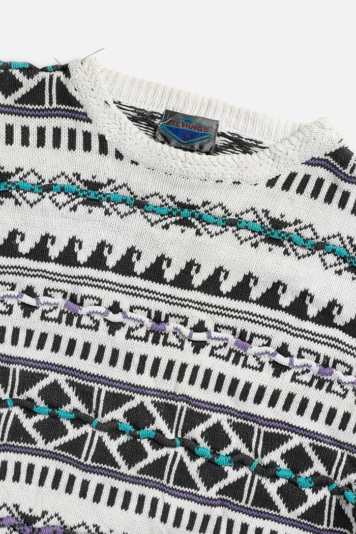 Frankie Vintage Coogi Style Knit Sweater - L