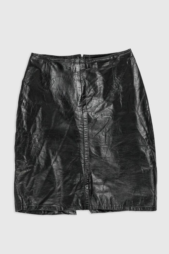 frankie Vintage Leather Skirt - Women's S