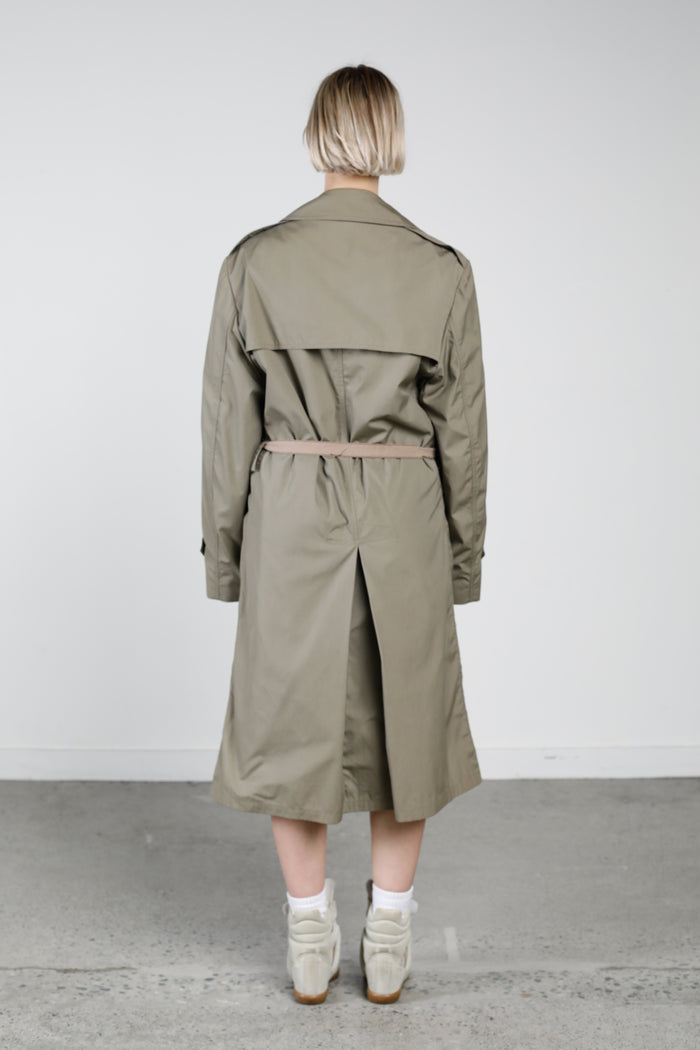 Frankie Vintage Military Trench Coat - L