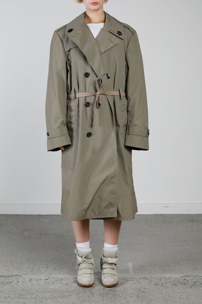 frankie Vintage Military Trench Coat - L