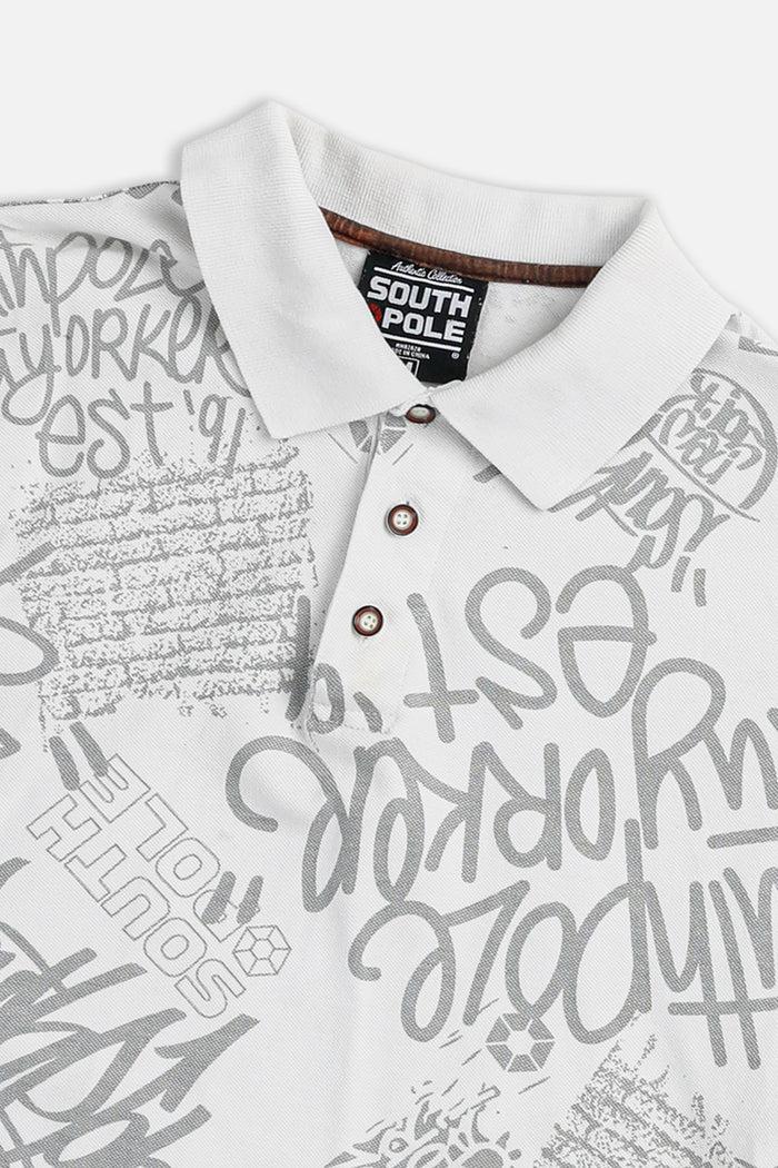 Frankie Vintage South Pole Collared Tee - M