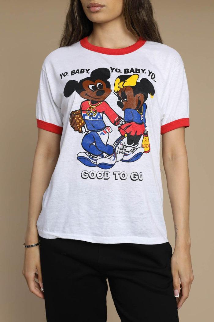 Frankie Vintage Yo Baby Tee - L