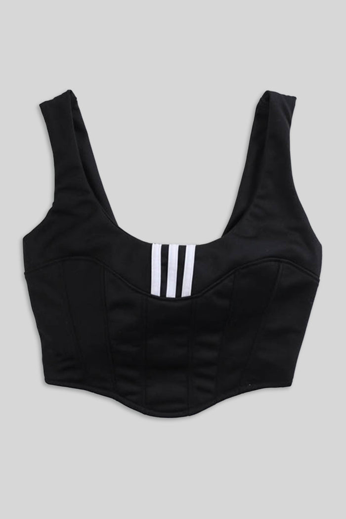 Frankie Rework Adidas Track Bustier - XS S M L XL XXL