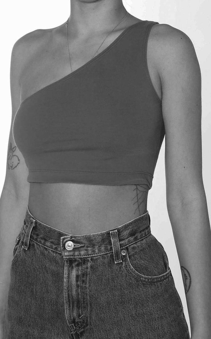 Frankie Rework Champion One Shoulder Tank - XS S M L XL