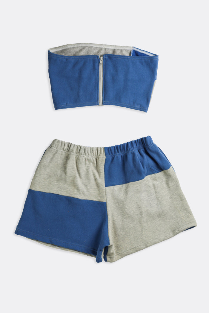 Frankie Rework Champion Patchwork Mini Sweatshorts Set - L